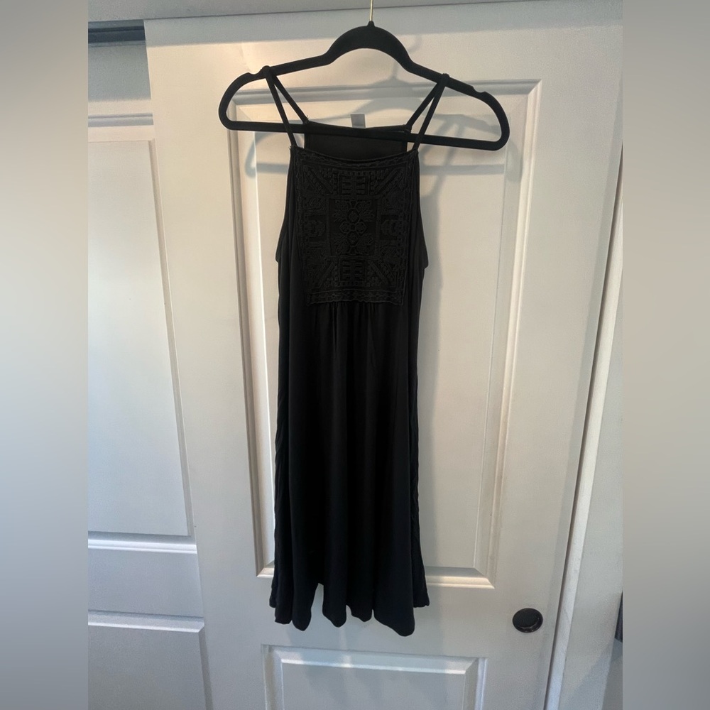 Old Navy black swing dress size S